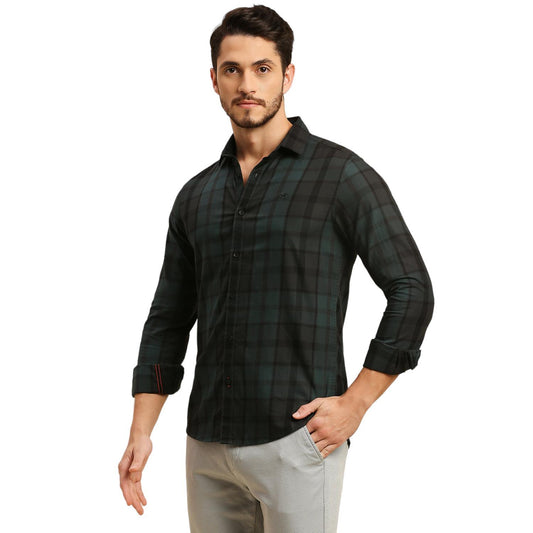 Killer Checks Teal Shirts For Men