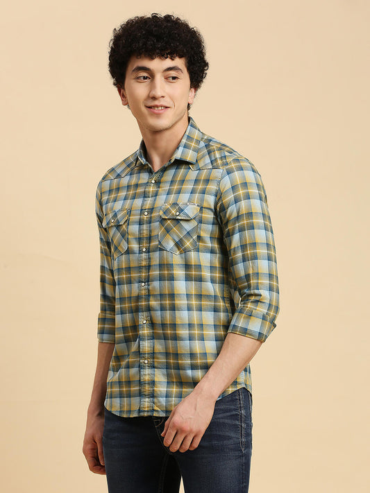 Killer Checks Burgandie Shirts For Men