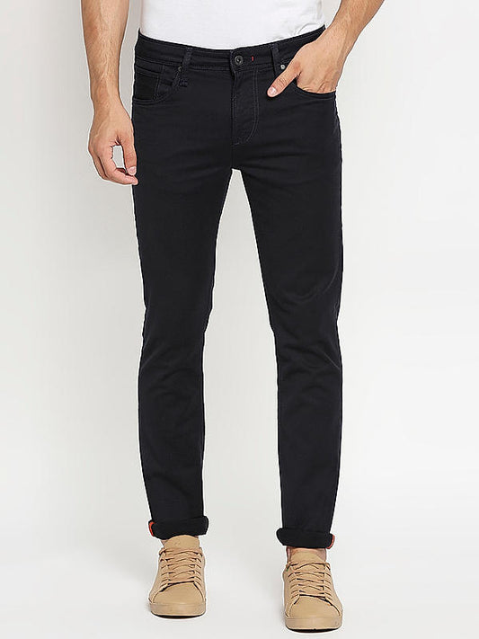 KILLER Men Navy Blue Slim Fit Solid Jeans