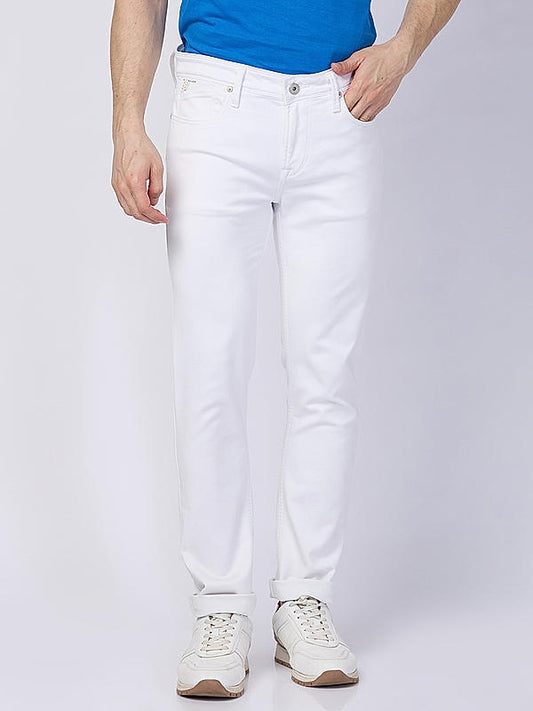 Killer Men White Solid Skinny Fit Jeans