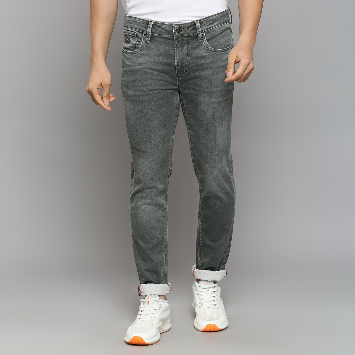 Men's Dark Grey Skinny Fit Jeans