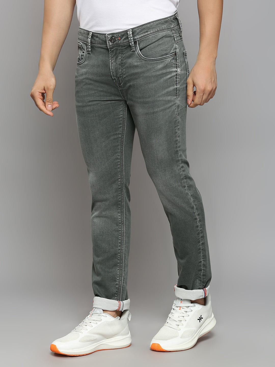 Men's Dark Grey Slim Fit Jeans