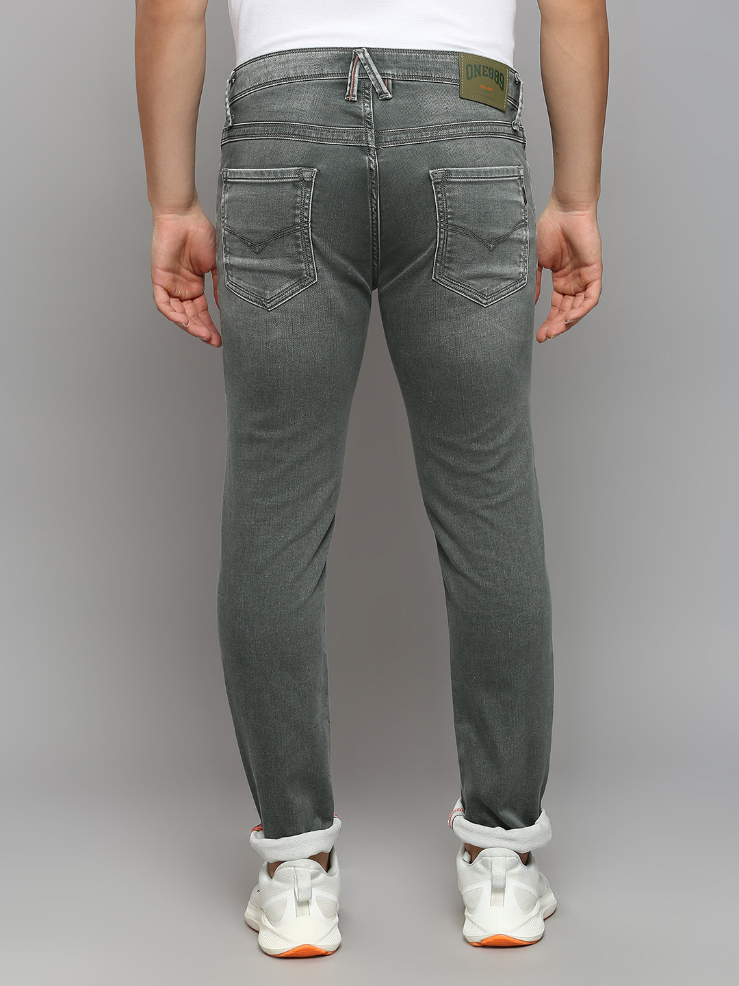 Men's Dark Grey Slim Fit Jeans