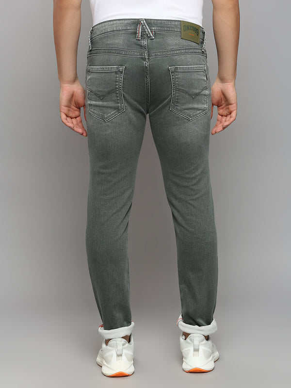 Men's Dark Grey Slim Fit Jeans
