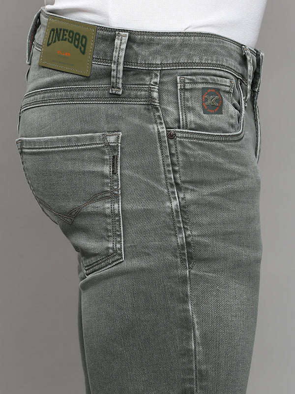 Men's Dark Grey Skinny Fit Jeans
