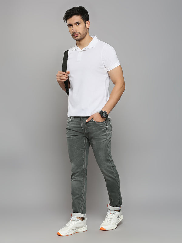 Men's Dark Grey Skinny Fit Jeans