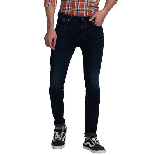 Killer Dark Blue Solid Skinny Fit Jeans