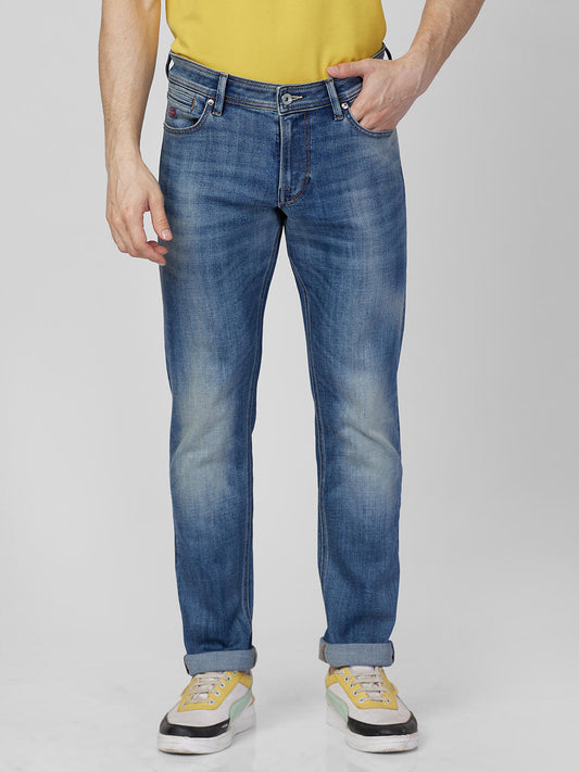 Killer Men Light Blue Slim Fit Solid Casual Jeans