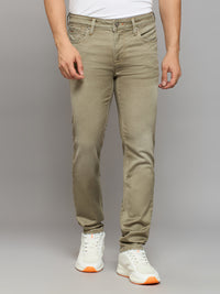 Men's Khaki Skinny Fit Jeans