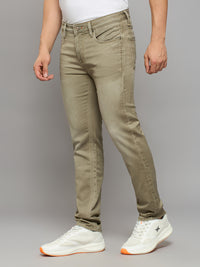 Men's Khaki Skinny Fit Jeans