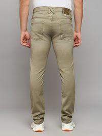 Men's Khaki Skinny Fit Jeans