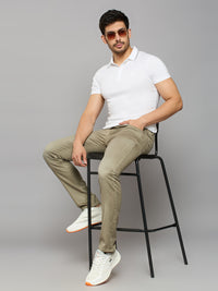 Men's Khaki Skinny Fit Jeans