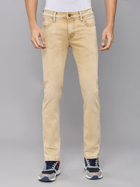 Men's Khaki Skinny Fit Jeans