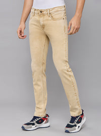 Men's Khaki Skinny Fit Jeans