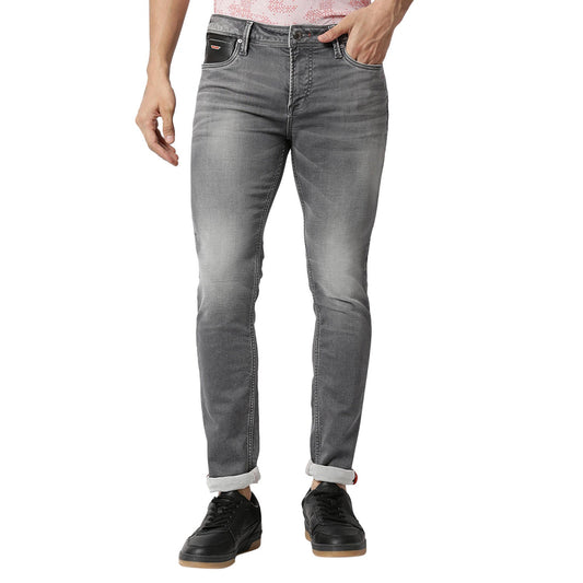 Killer Slim Fit Solid Grey Jeans For Men&#039;s