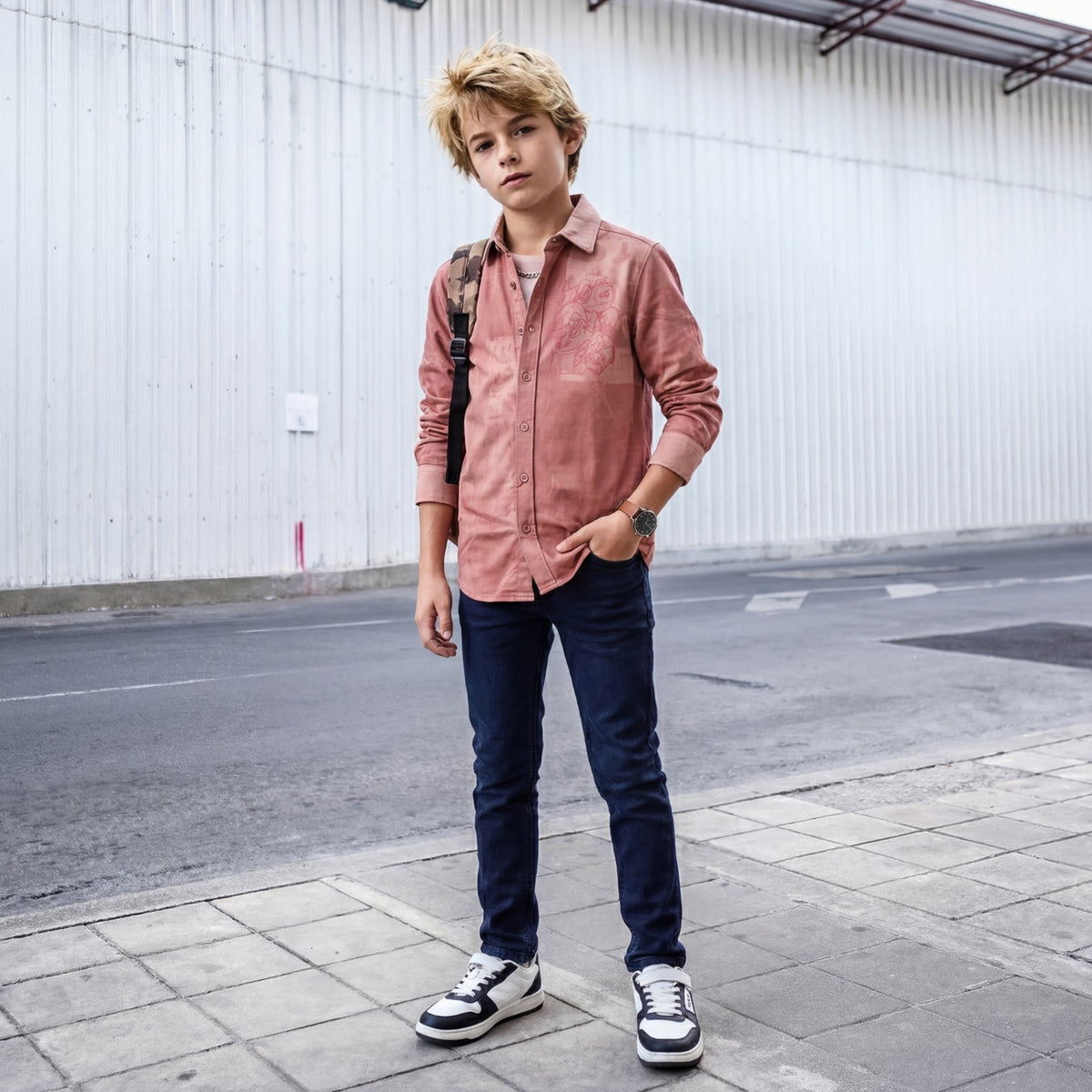 Kid's Blue Slim Fit Jeans