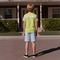 Kid's Green Slim Fit Printed T-Shirts