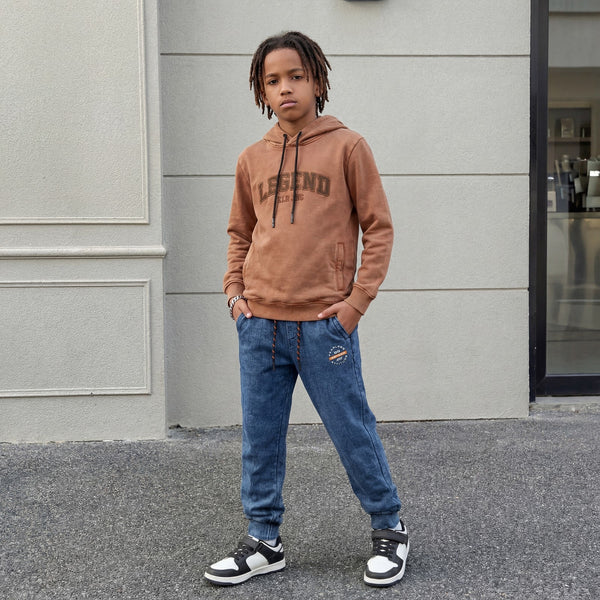 Kid's Brown Hooded Sweat Shirts