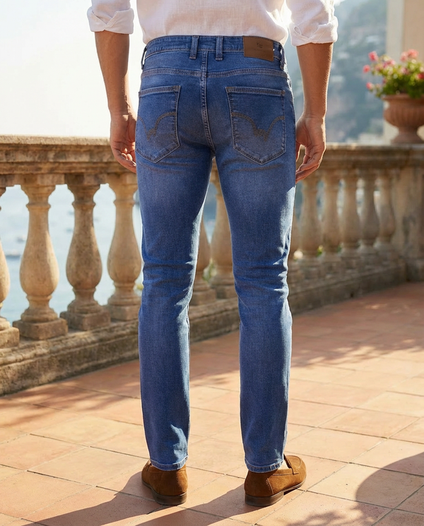 Skinny Fit Mid Blue