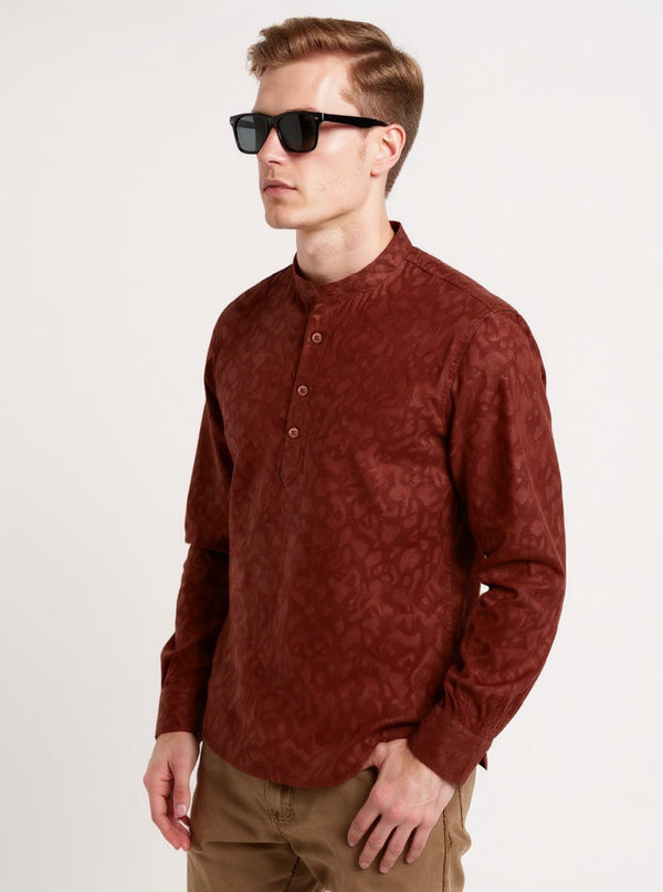 Full Sleeve Solid Tomato Red