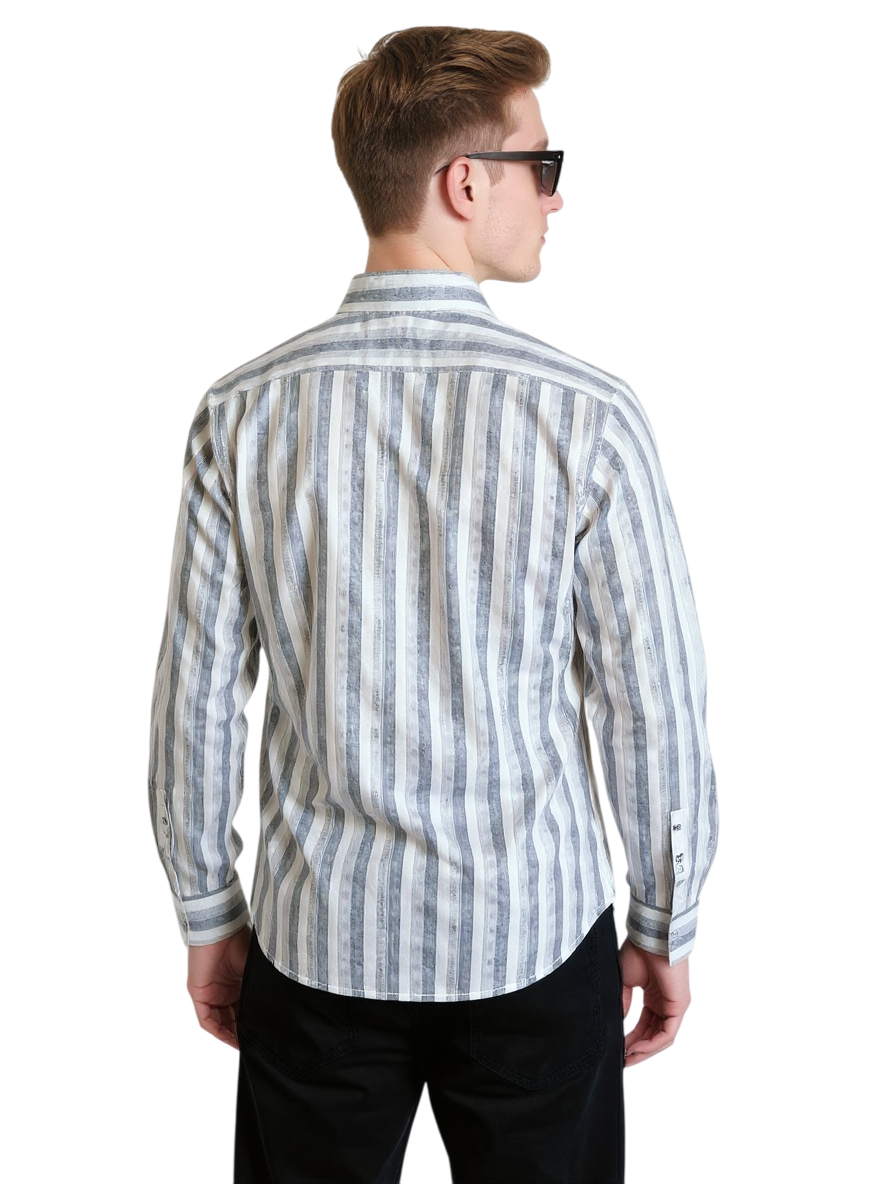 Full Sleeve Stripe Off White