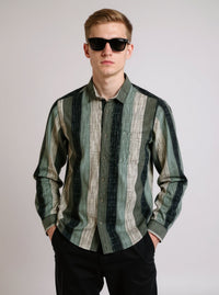 Full Sleeve Stripe Sage Green