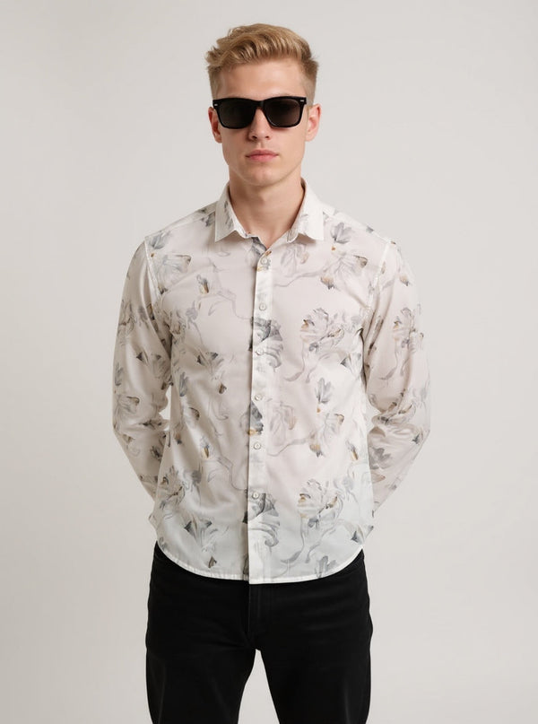 Full Sleeve Print White