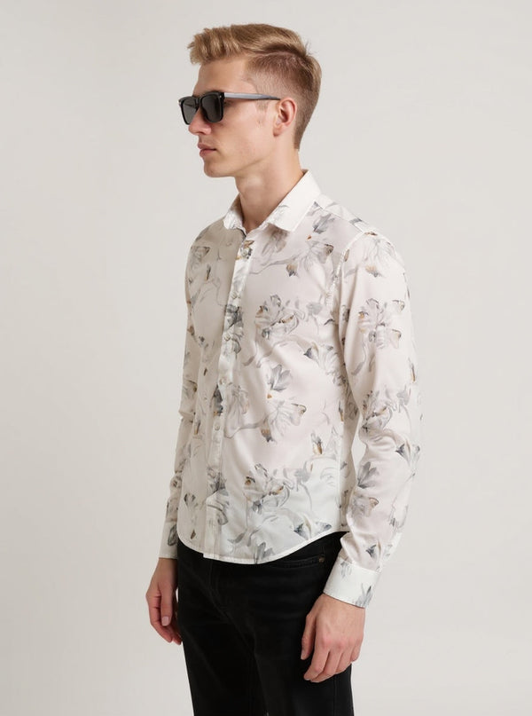 Full Sleeve Print White