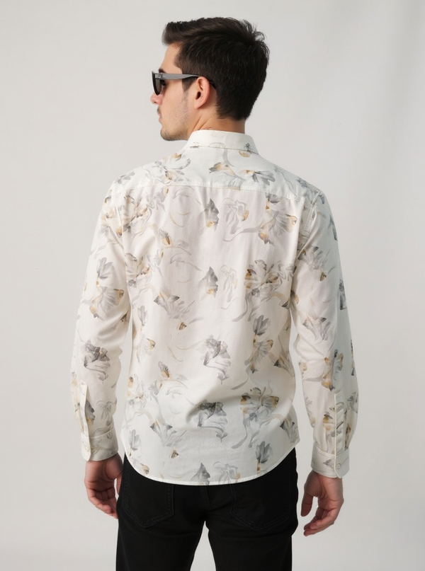 Full Sleeve Print White