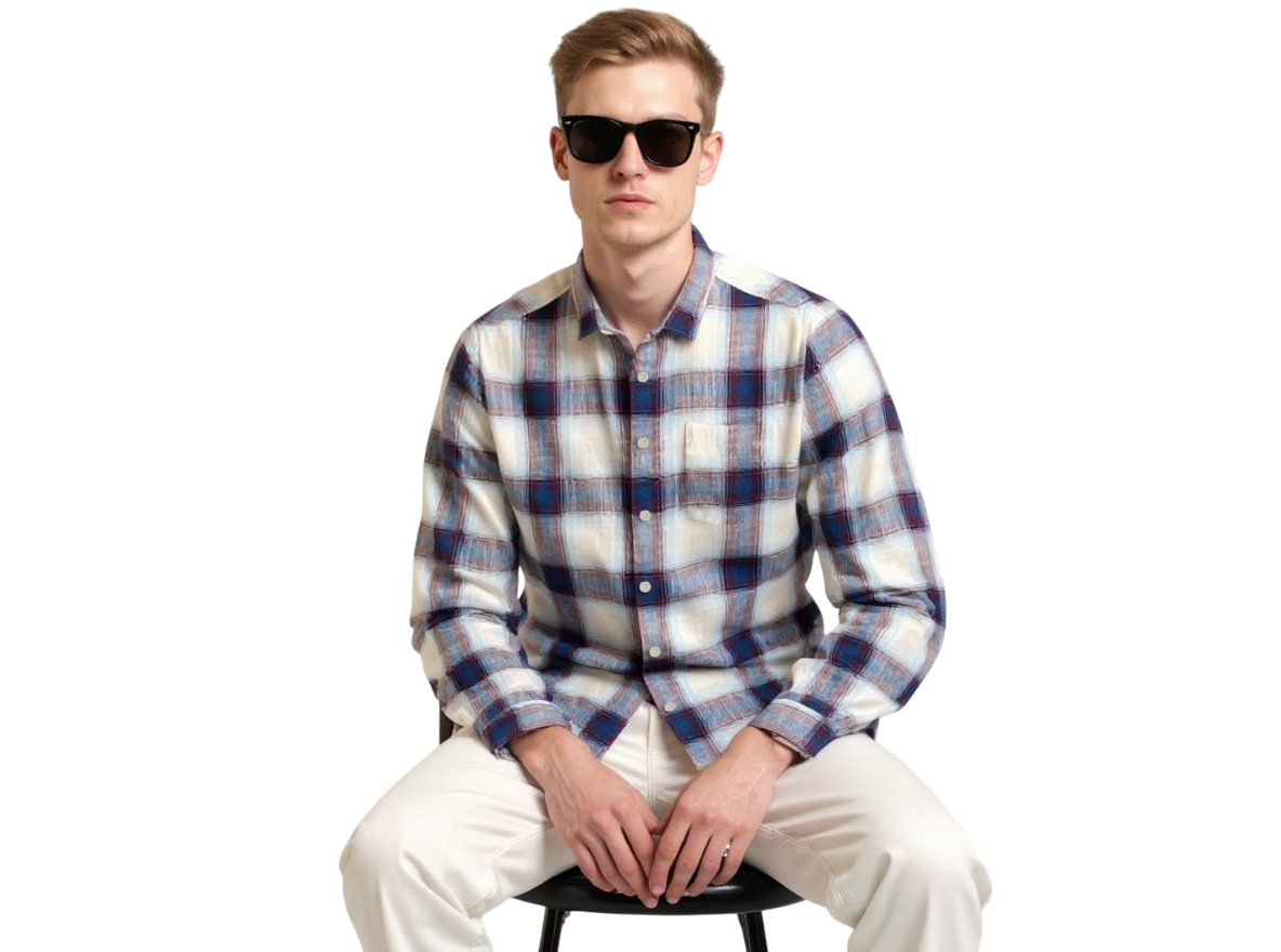 Full Sleeve Check Blue Multi