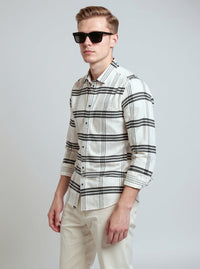 Full Sleeve Check White