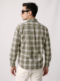 Full Sleeve Check Sage Grey