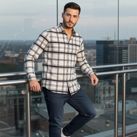 Full Sleeve Check White
