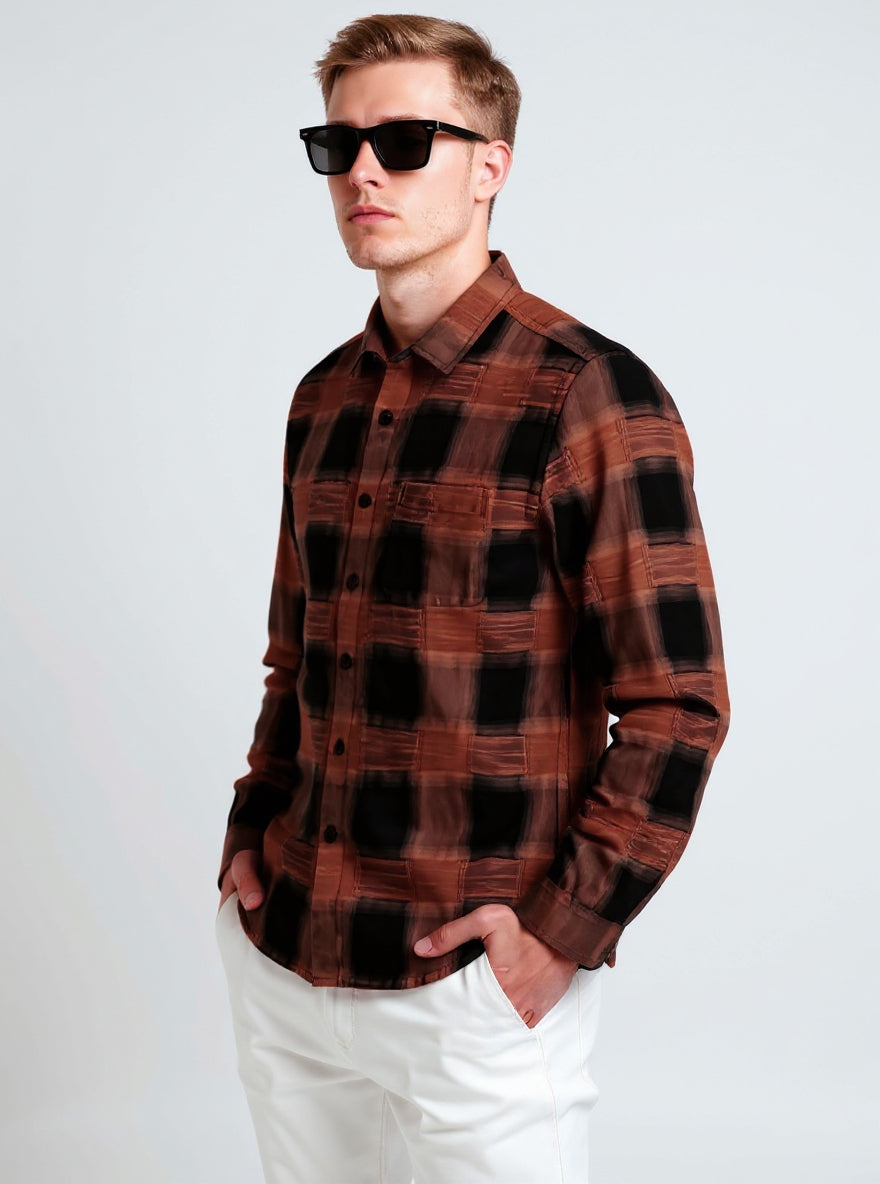 PLUSHCHECKS CHENILLE SHIRT