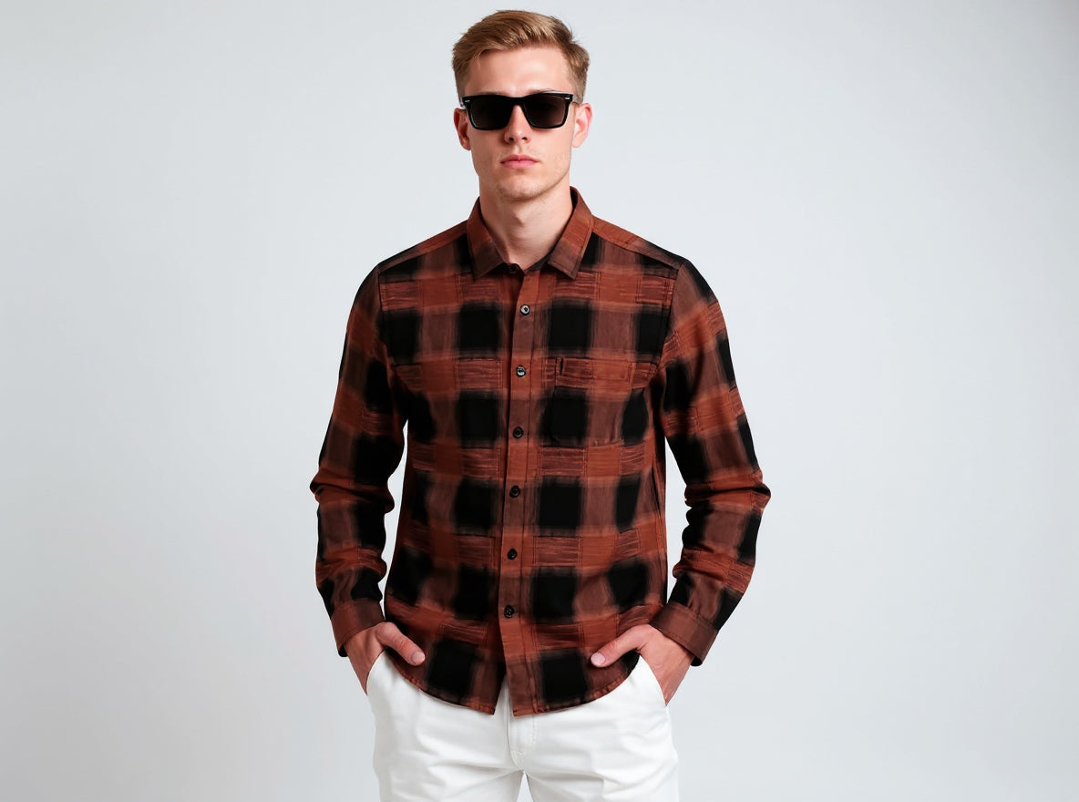 PLUSHCHECKS CHENILLE SHIRT