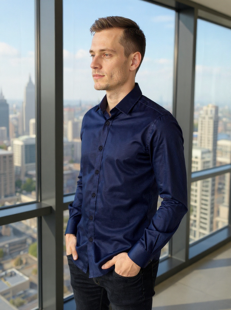 LUXESHINE SATIN SHIRT