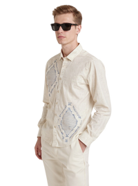 Full Sleeve Print Natural