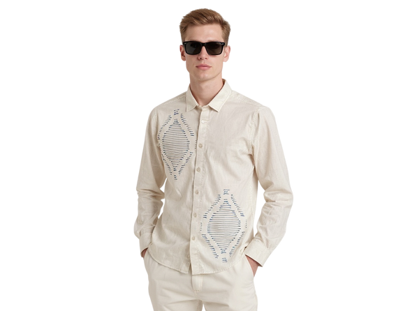 Full Sleeve Print Natural