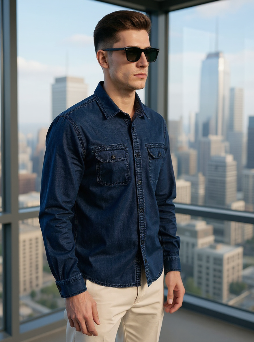 Full Sleeve Denim Ink Blue