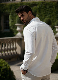 COTTON STRETCH SHIRT - WHITE