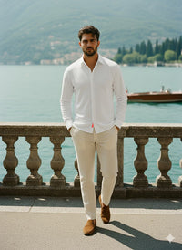 KNIT SHIRT -WHITE