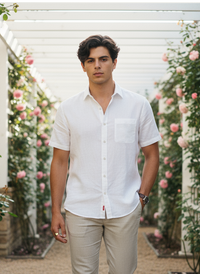 COTTON SLUB - WHITE SHIRT
