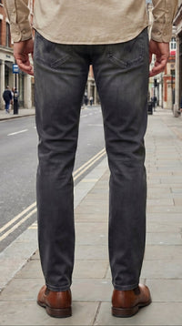DENIM ANKLE FIT- MID BLACK