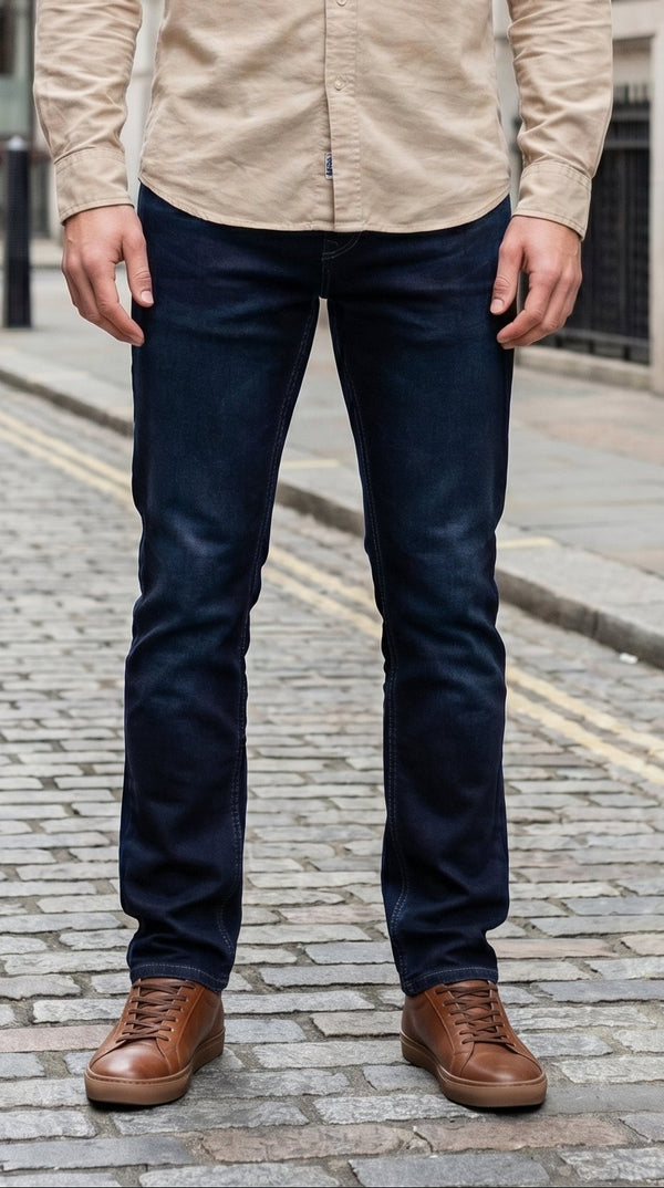 DENIM ANKLE FIT- DARK BLUE