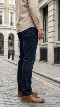 DENIM ANKLE FIT- DARK BLUE