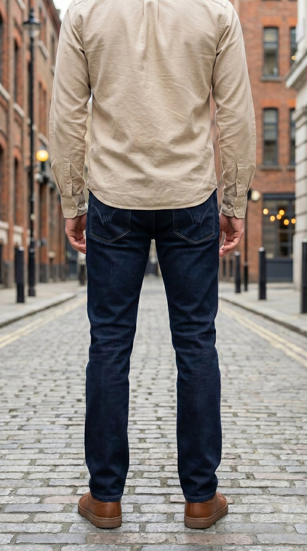 DENIM ANKLE FIT- DARK BLUE