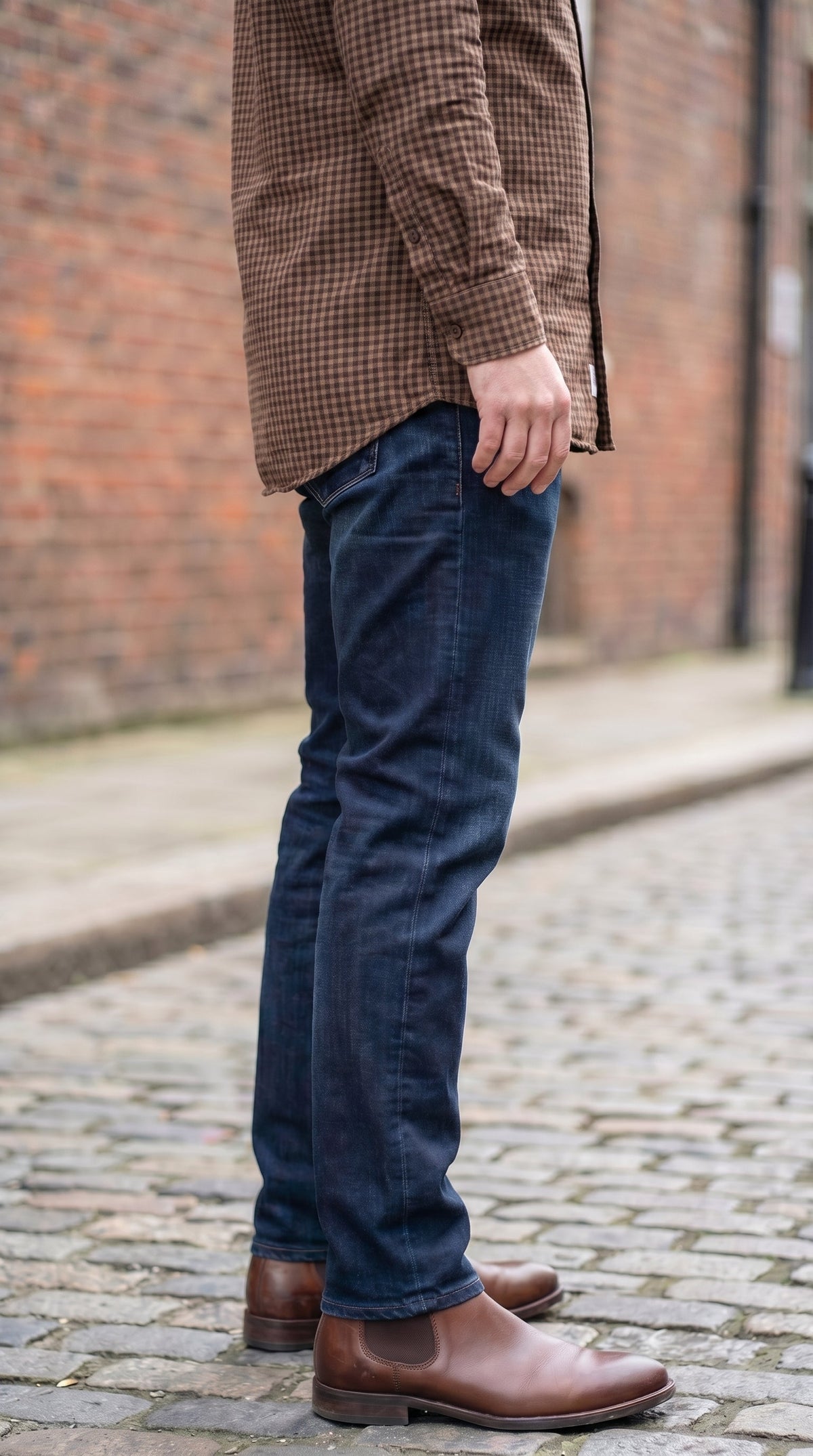 DENIM STRAIGHT FIT- DARK BLUE