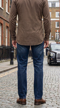 DENIM STRAIGHT FIT- DARK BLUE