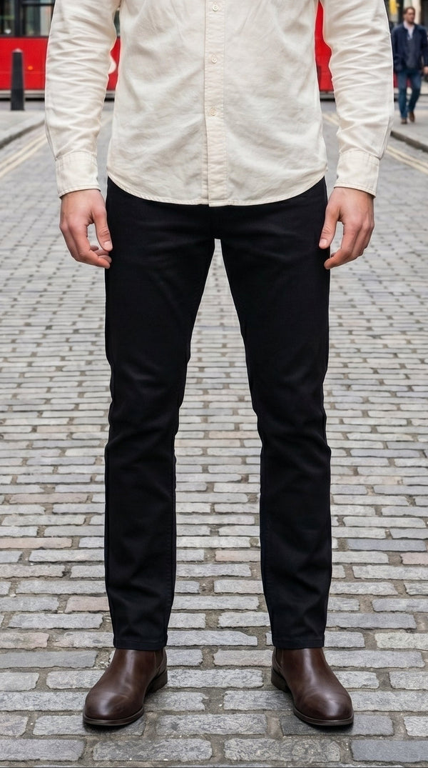DENIM SLIM FIT- BLACK