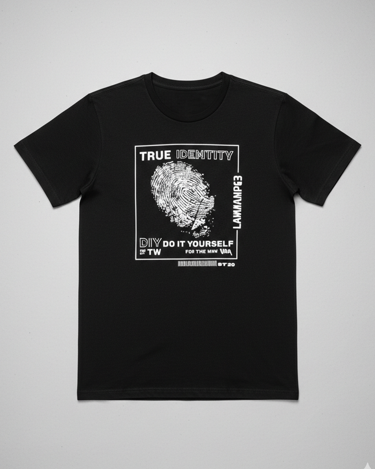 MEN'S GRAPHIC RELAXED FIT T-SHIRT-BLACK